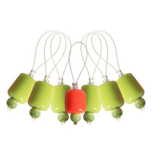 KnitPro ZOONI Stitch Markers Holly, 7 pcs