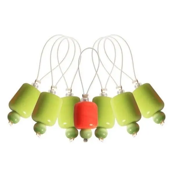 KnitPro ZOONI Stitch Markers Holly, 7 pcs
