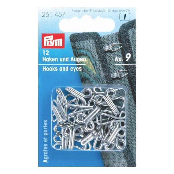 Prym Hooks and eyes 12 pcs Silver