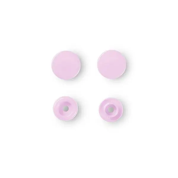 Prym Snap Fasteners Plastic, 30 pcs Light Pink