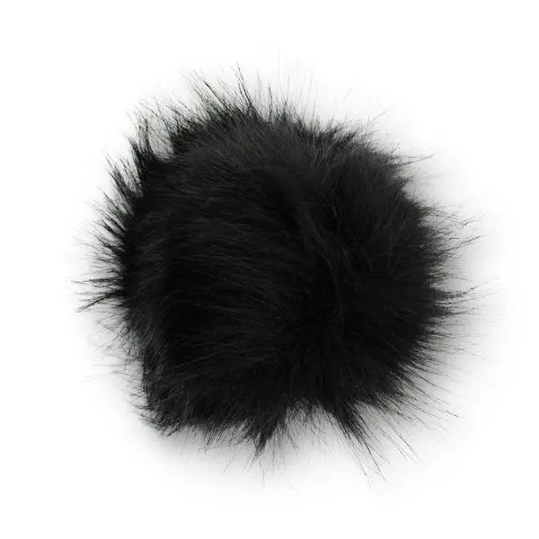 Pompom Acrylic, 12 cm Black