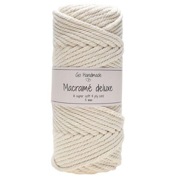 Go Handmade Macramé Cord Deluxe 50 m, 5 mm