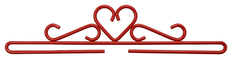 Embroidery Fitting 2 pcs Red