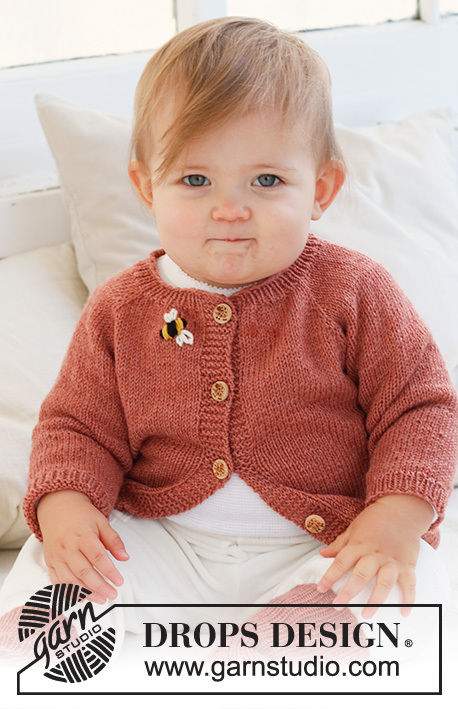 42-4 Little Bee Cardigan by DROPS Design