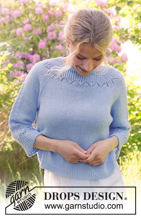 230-48 Lost in the Sky Top by DROPS Design