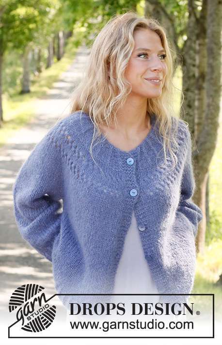 230-13 Round Lake Cardigan by DROPS Design