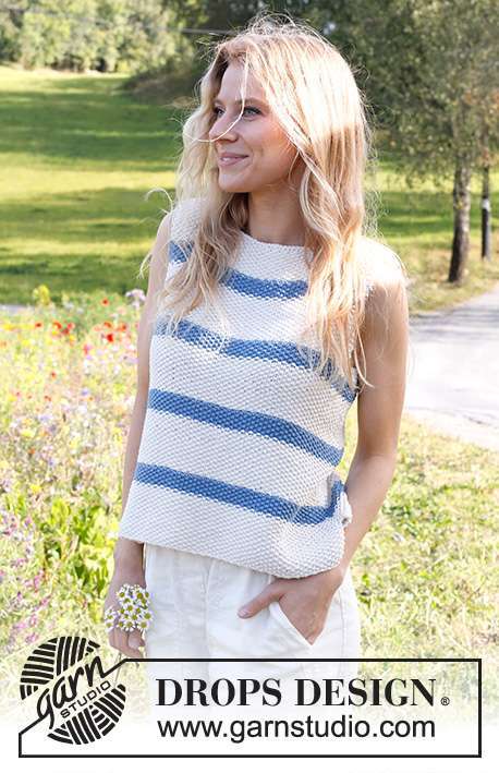 230-27 Sea Bird Top by DROPS Design