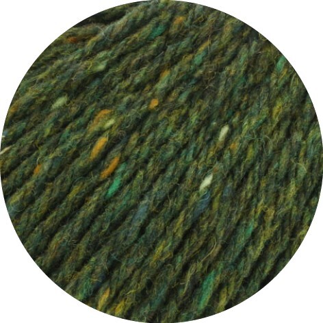 Lana Grossa Country Tweed 07 Dark green mottled