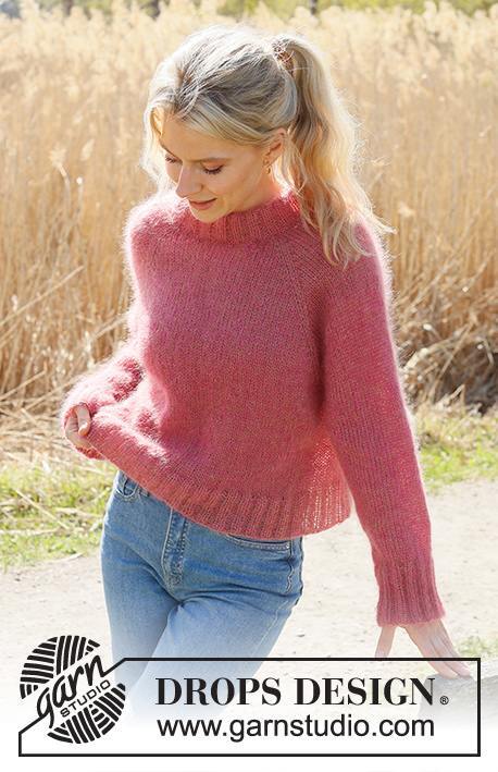 235-8 Cranberry Kiss Sweater by DROPS Design