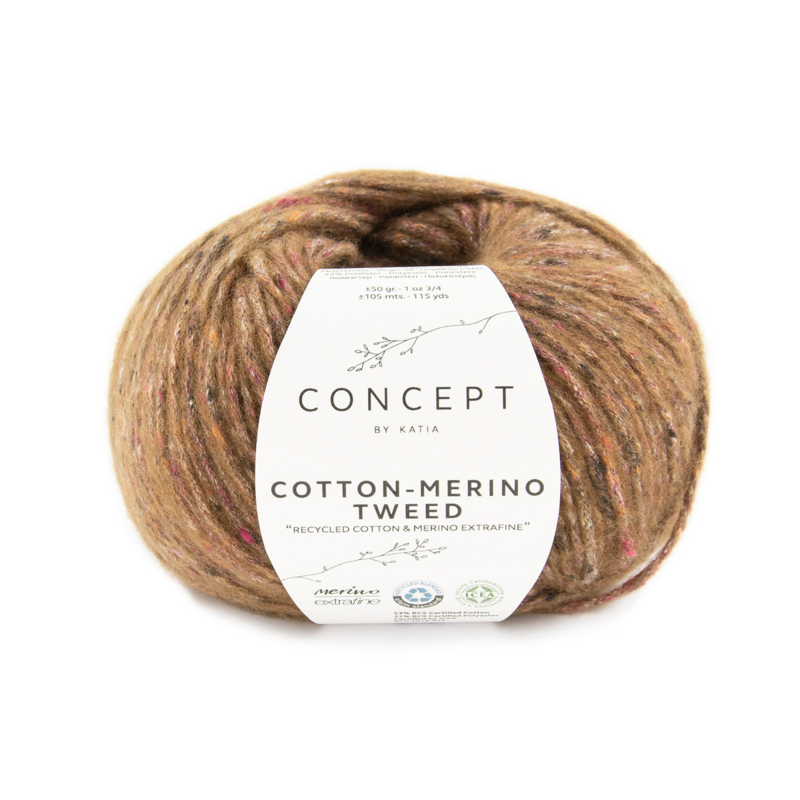 Katia Cotton-Merino Tweed 505 Brown