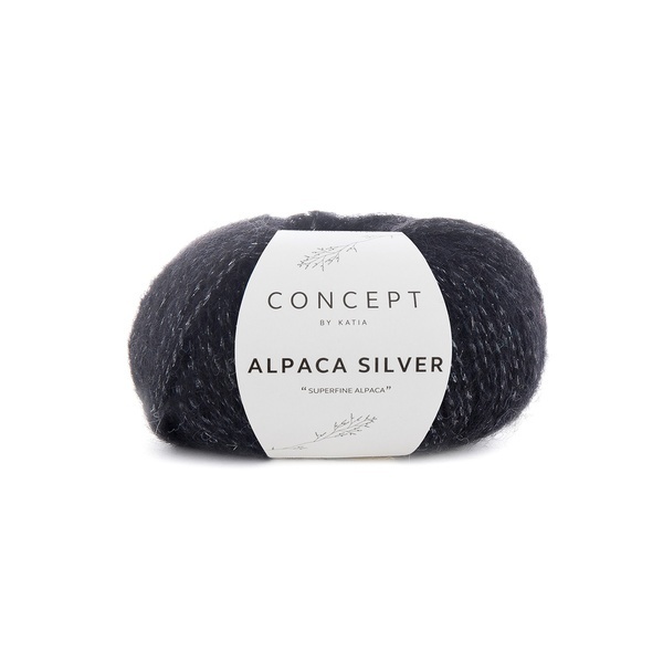 Katia Alpaca Silver 263 Silver-black