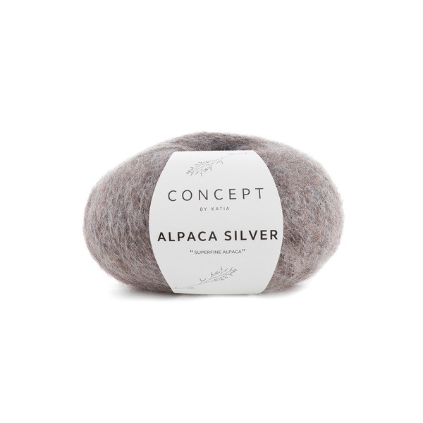 Katia Alpaca Silver 257 Brown-silver