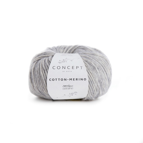 Katia Cotton-Merino 106 Light grey