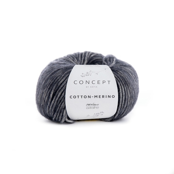 Katia Cotton-Merino 107 Dark grey