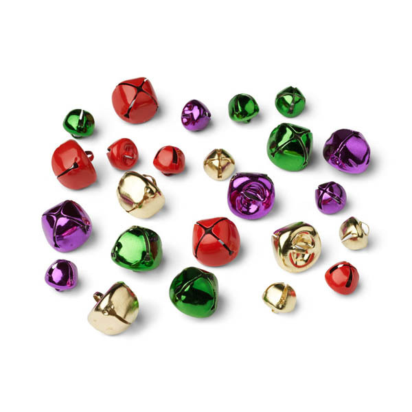HobbyArts Bells, Metallic Color Mix, 24 pcs.
