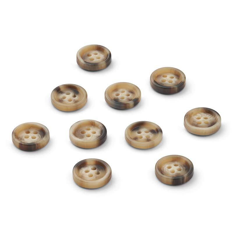 HobbyArts Beige/Black Buttons, 15 mm