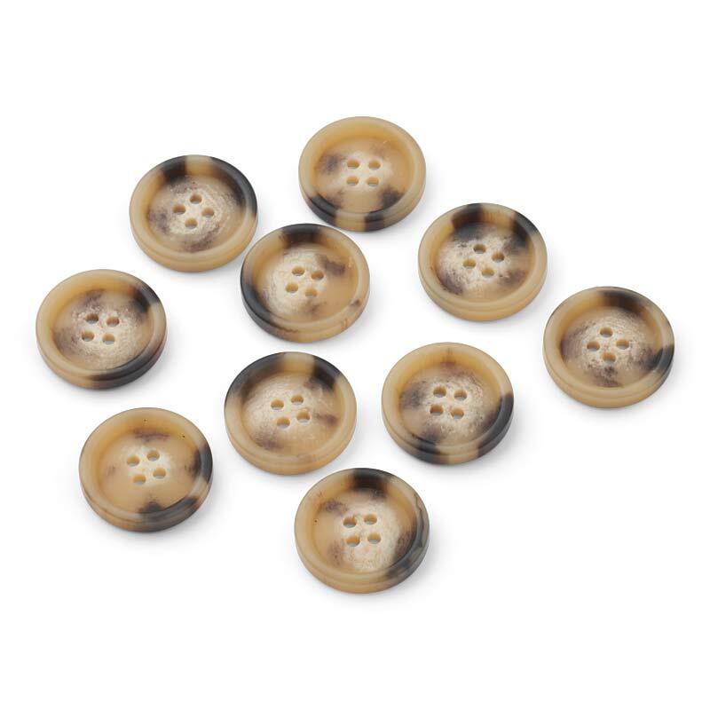 HobbyArts Beige/Black Buttons, 23 mm