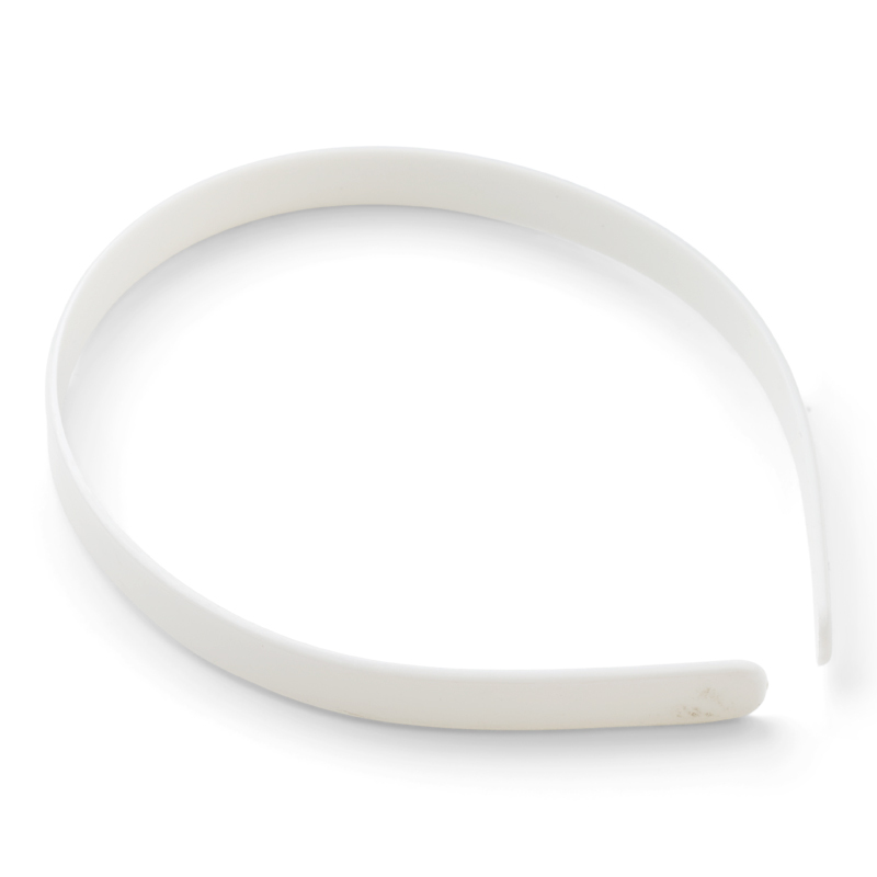 HobbyArts Hair Band, White, 12 mm, 1 pcs