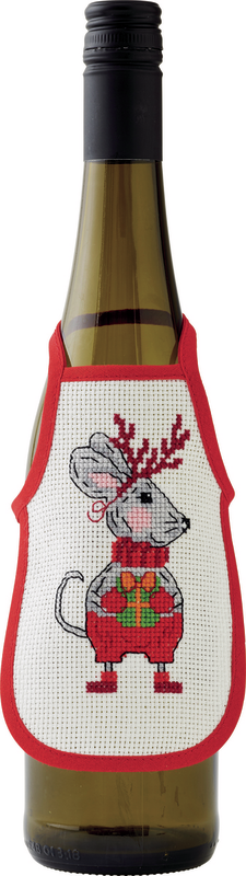 Permin Christmas Embroidery - Mice 10x15cm 3pk