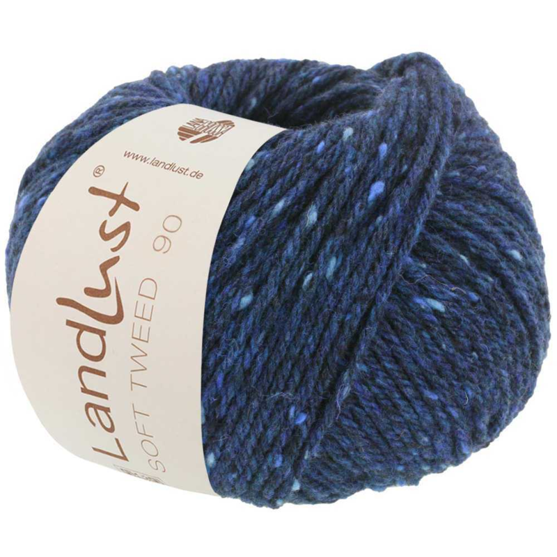 Landlust Soft Tweed 90 14 Dark blue mottled