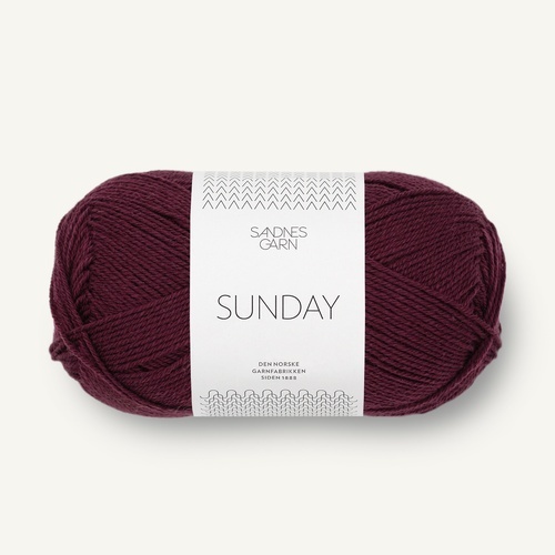 Sandnes Sunday 4372 Deep burgundy