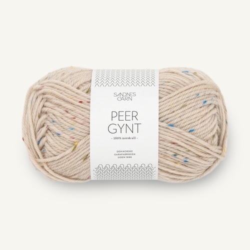 Sandnes Peer Gynt 2720 Marzipan with tutti frutti tweed