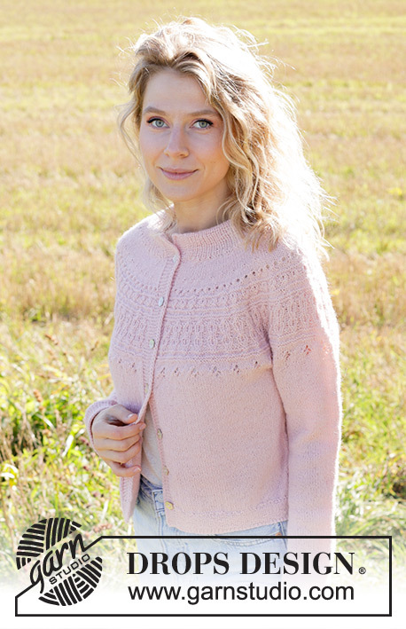 248-25 Quilting Bee Cardigan by DROPS Design