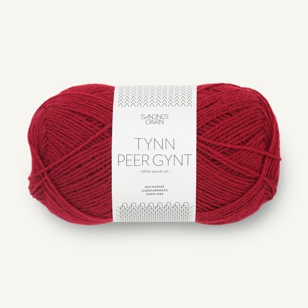 Sandnes Tynn Peer Gynt 4236 Deep Red