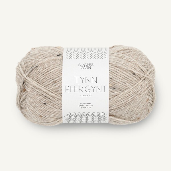 Sandnes Tynn Peer Gynt 2655 Grey Beige Tweed