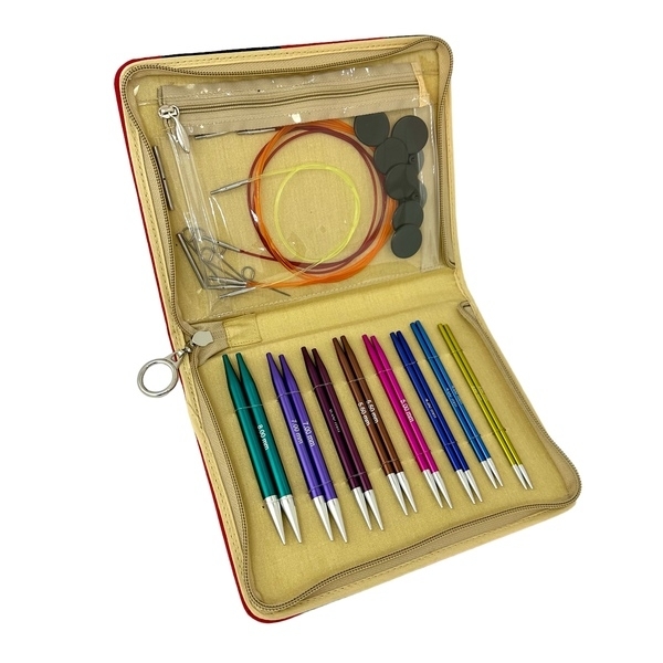 KnitPro Zing Interchangeable Circular Needle Set Deluxe