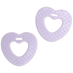 Go Handmade Teether Heart (2 pcs) 22060 Lavender