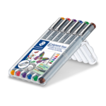 STAEDTLER Pigment Liner 308, 6 stk