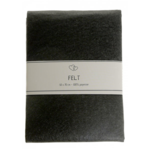 Go Handmade filt 50 gange 70 cm sort