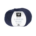Dale Natural Lanolin Wool 1437 Mørk indigoblå