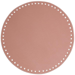 Go Handmade Bag  Basket Base, PU Leather, Round, 25 cm 22379 Rose