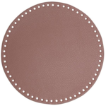 Go Handmade Bag  Basket Base, PU Leather, Round, 25 cm 22381 Lavender