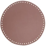 Go Handmade Bag  Basket Base, PU Leather, Round, 25 cm 22381 Lavender