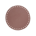 Go Handmade Bag  Basket Base, PU Leather, Round, 17 cm 22395 Lavender