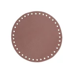 Go Handmade Bag  Basket Base, PU Leather, Round, 17 cm 22395 Lavender