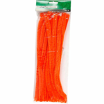 Chenille, 15mm, 30cm, 15stk Orange
