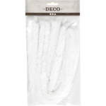 Chenille, 30mm, 40cm, 4stk Hvid