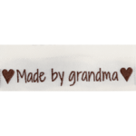 Go Handmade Vævet Label, Dobbeltsidet, 50 x 11,5 mm, 10 stk