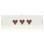 Go Handmade Vævet Label, Dobbeltsidet, 50 x 11,5 mm, 10 stk Bagside