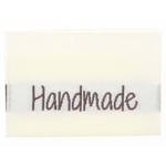 Go Handmade Vævet Label, Dobbeltsidet, 35 x 19 mm, 10 stk-Handmade