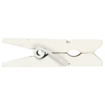 Minitøjklemmer, 35 x 7 x 9 mm, 20 stk Hvid