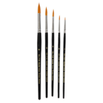 Gold Line Paintbrushes Round 2-7 mm, 5 pcs