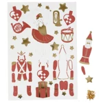 Jumping jacks Nutcracker, ballerina and Santa Claus, 2 sheets