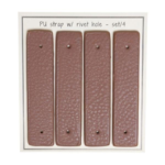 Go Handmade Straps for rivets, 8,5 x 1,8 cm, 4 pcs Lavender