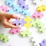 Plus-Plus LARGE Pastel Mix, 100 pcs