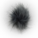 Pompom Acrylic, 8 cm Grey